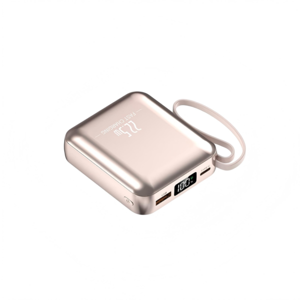 22.5W Built-in Lanyard Digital Display Fast Charging Power Bank